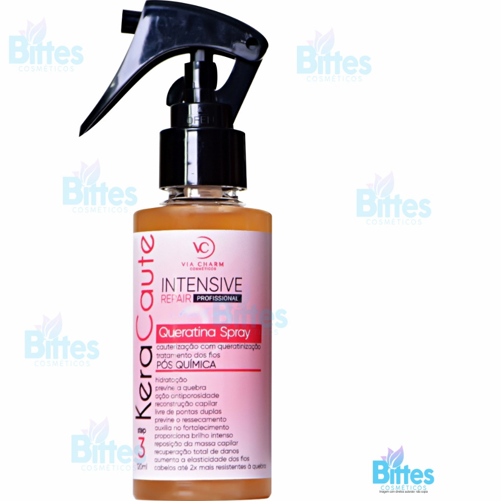 QUERATINA LIQUIDA SPRAY KERA CAUTE VC COSMÉTICOS RECONSTRUÇÃO CAPILAR TRATAMENTO