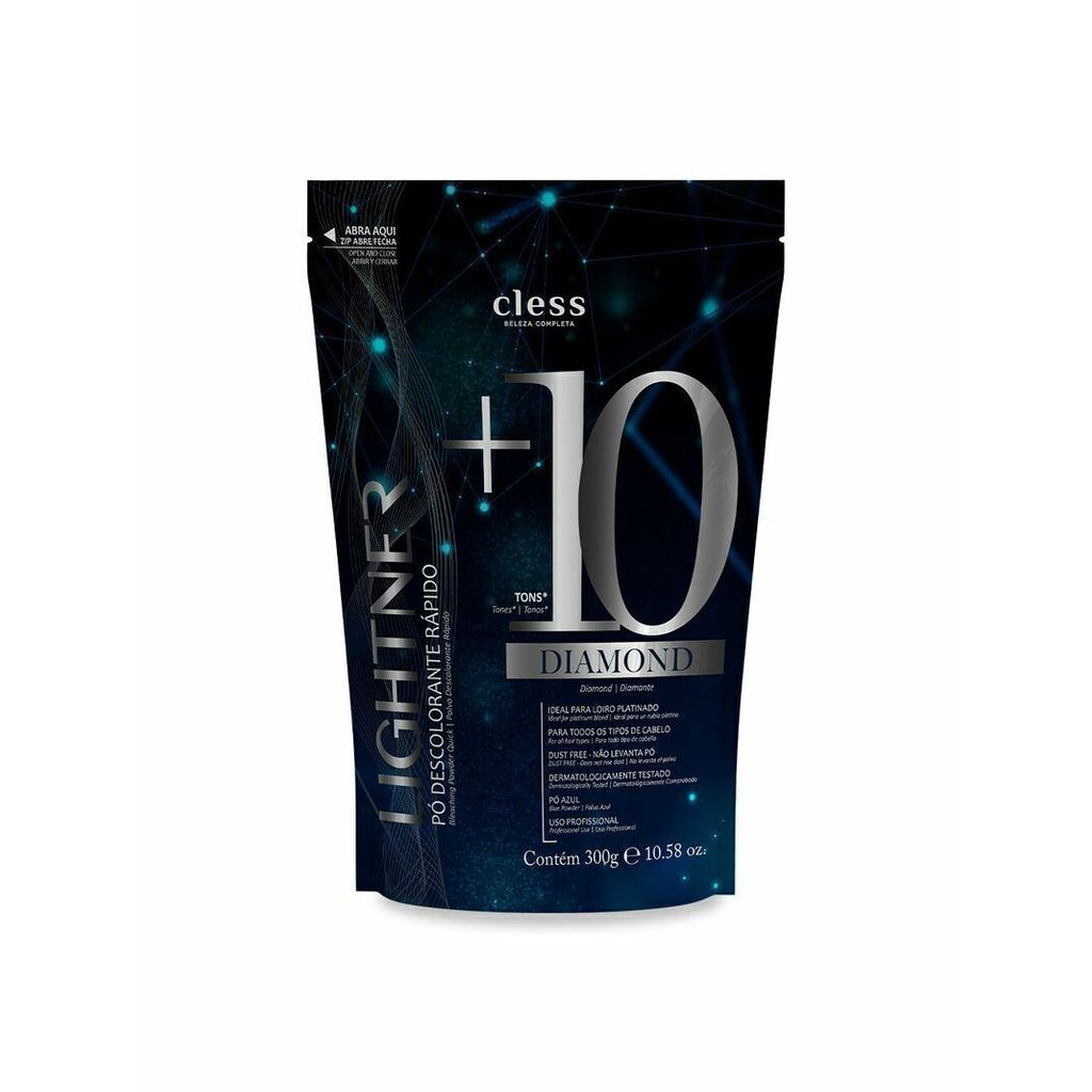 Cless Lightner Diamond 10 Tons - Pó Descolorante 300g