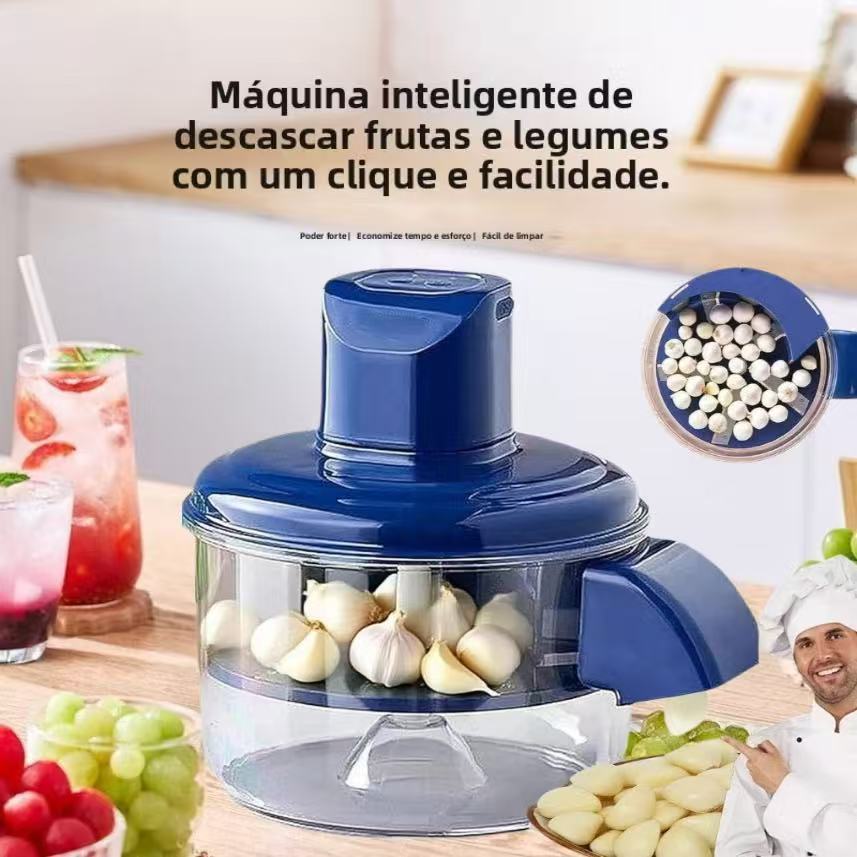 Descascador Elétrico Automático para Uvas, Tomates, Alho e Frutas Delicadas Recarregável USB-XL