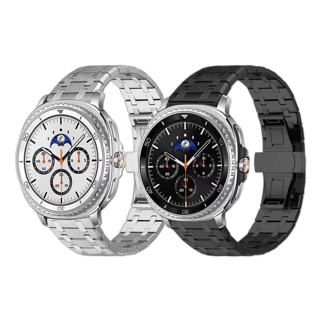 Pulseira de Aço Slim LTimports compativel com Samsung Galaxy Watch 8 Classic 46m