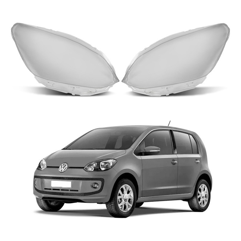 Par 2 Lente Do Farol Dianteiro Volkswagen Up 1.0 2014 A 2016