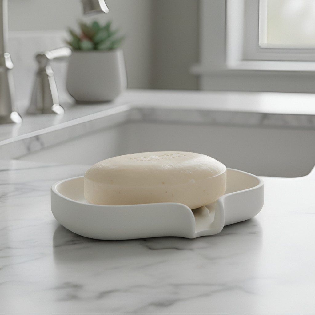 Saboneteira para Pia Banheiro Drenante Auto Drenante Evita Lodo Acúmulo D’Água Não Derrete Sabonete em Oferta na Shopee