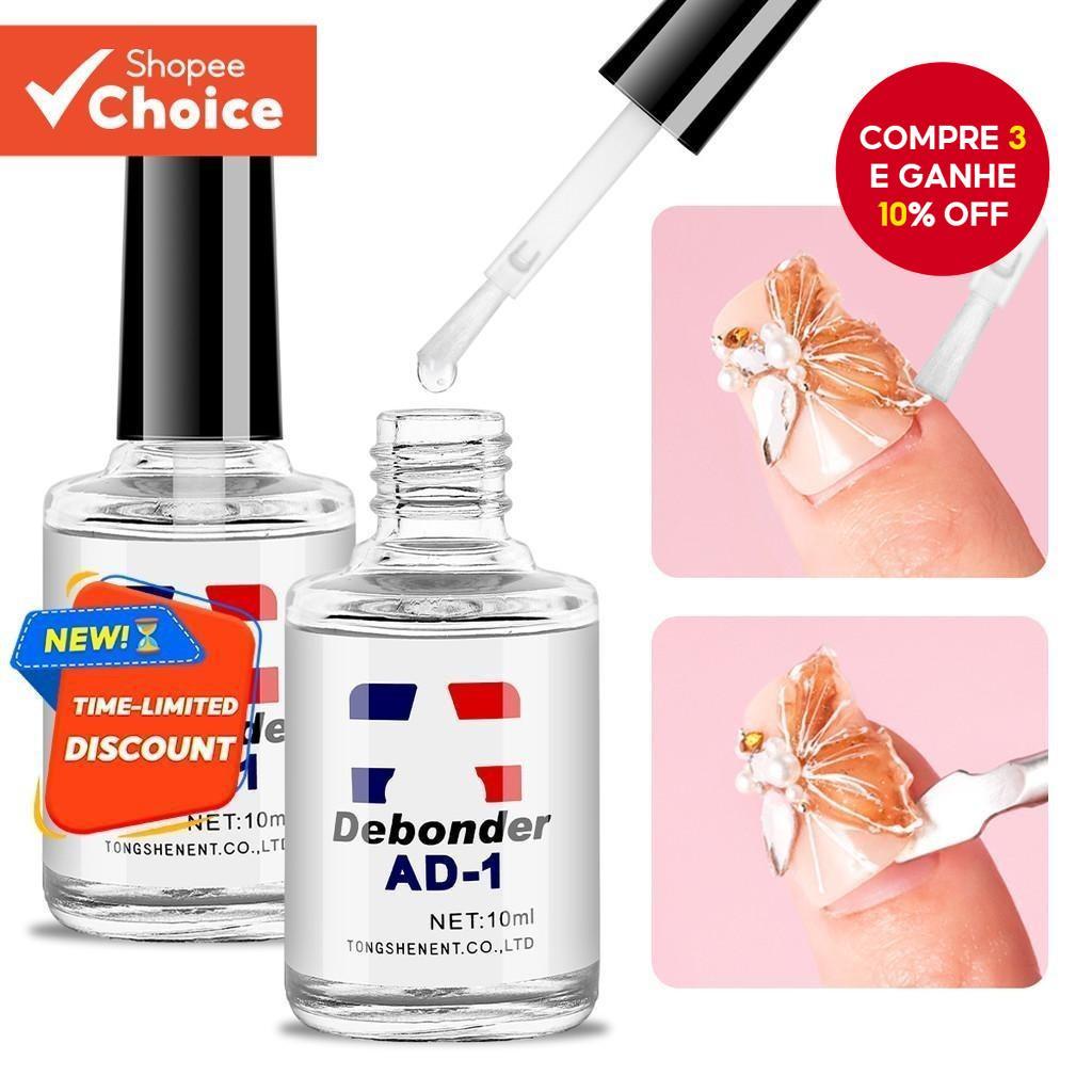 LIMEGIRL Cola Artificial Para Unhas Debonder Líquido Removedor De Extensão De Ponta De Unha Soak Off Gel Strass Remover