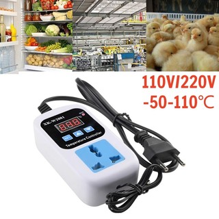 Kit Termostato Digital Com Tomada E Plugue-fácil Instalação
