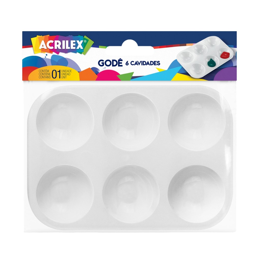 Gode com 6 Cavidades Acrilex - 33506