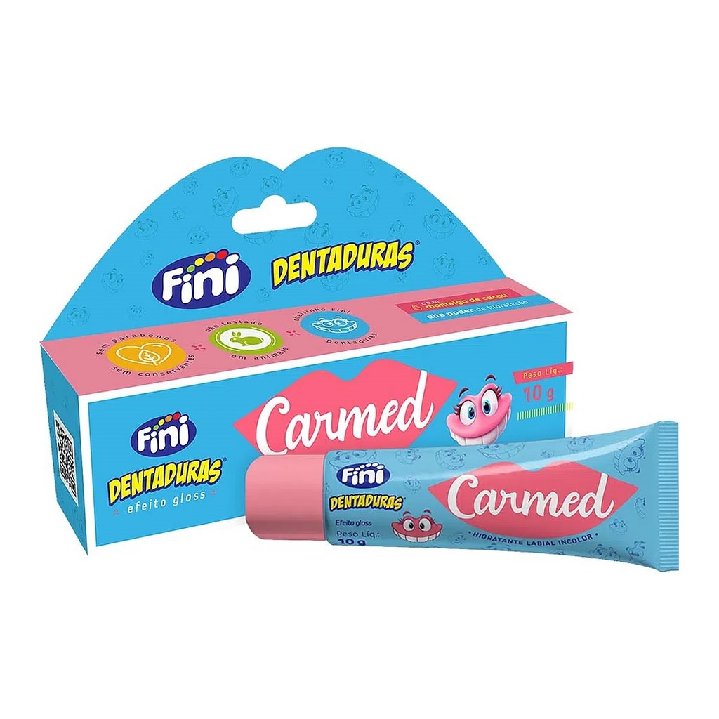 Imagem Hidratante Labial Carmed Fini Dentaduras Efeito Gloss 10g