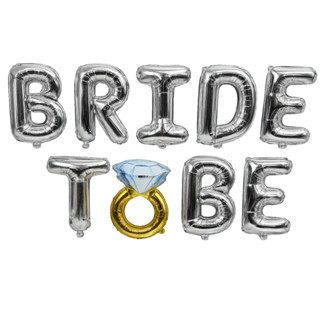 Kit Balão Bride To Be Prata 16” com Anel | Decoração Despedida de Solteira Luxo em Oferta na Shopee