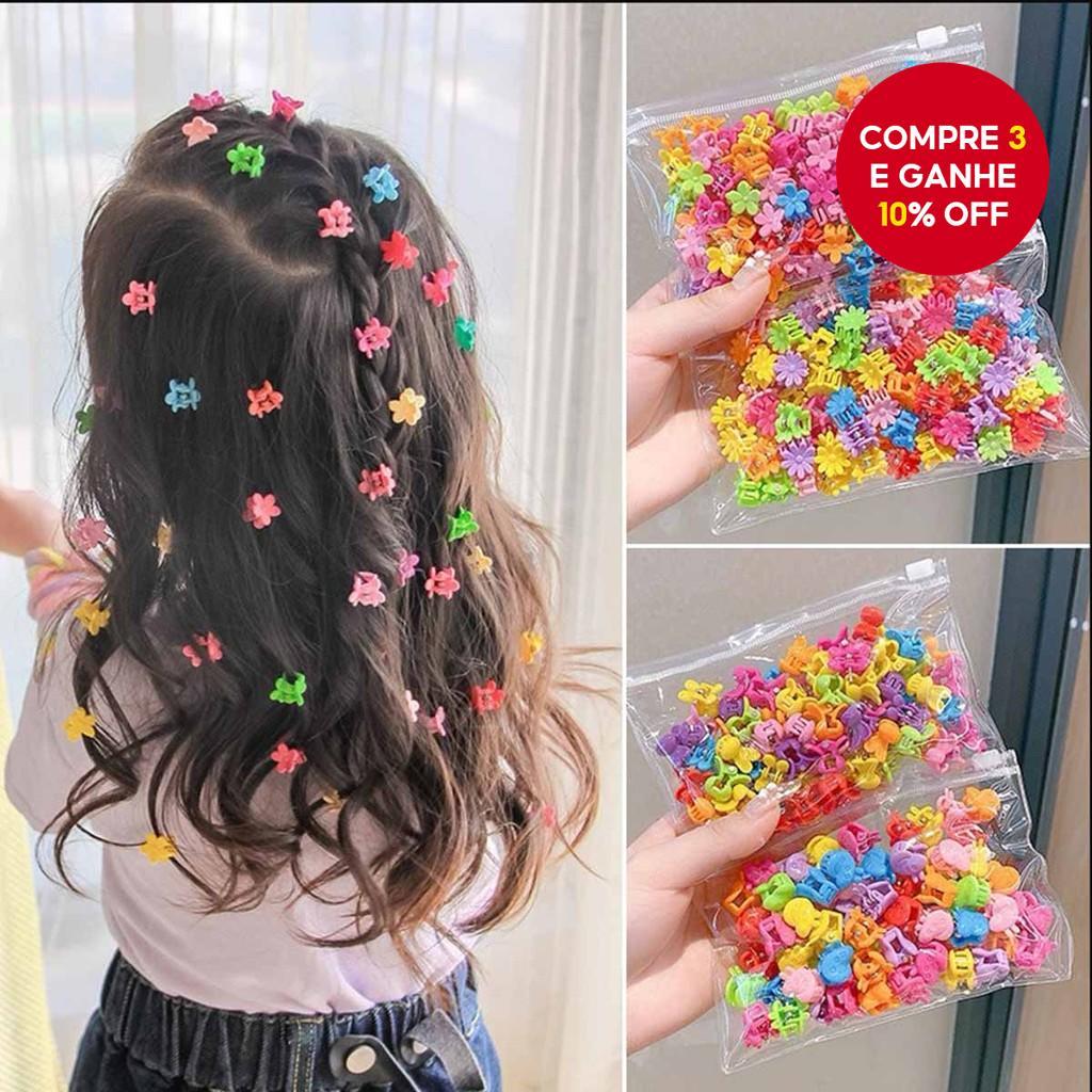 Mini Grampos De Garra De Cabelo De Flor , Acessórios Fofos Para Meninas Uso Diário , Estilo