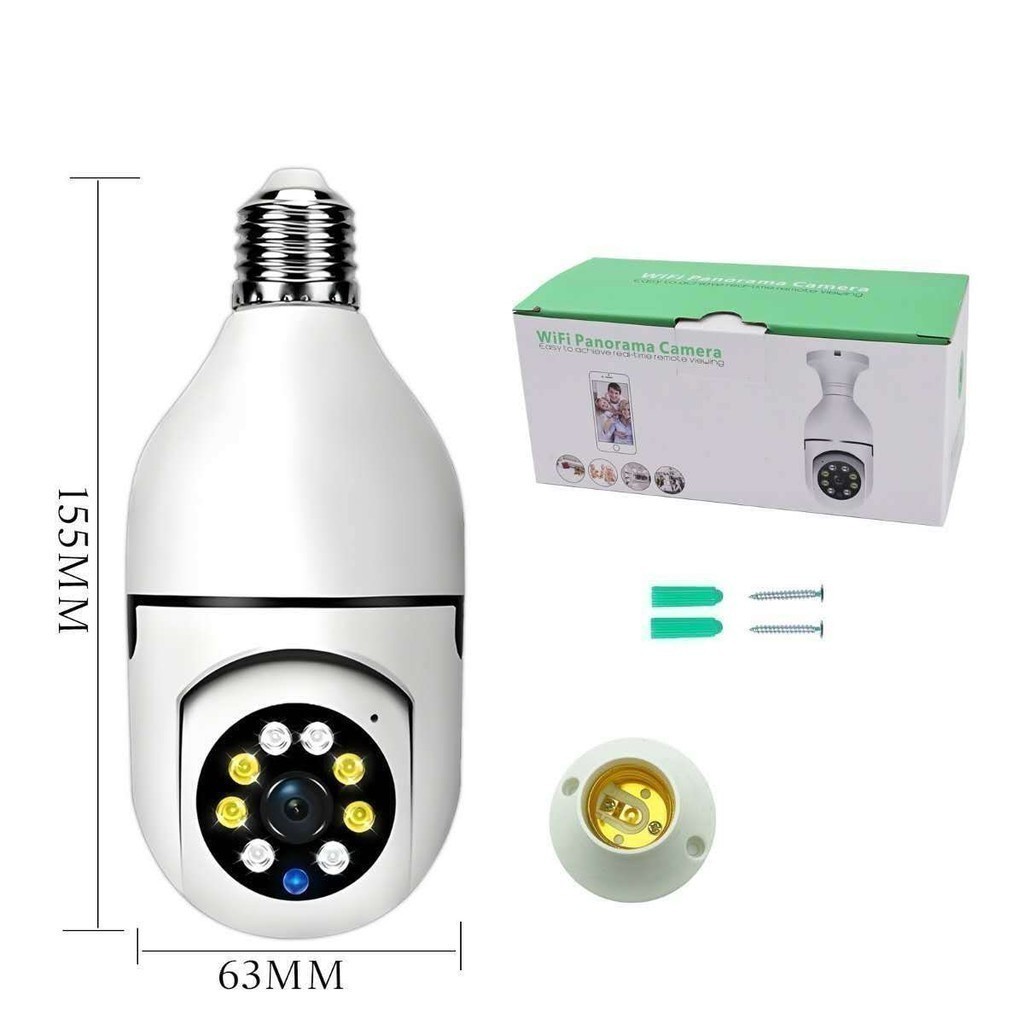 câmera de segurança wi fi Com Microfone e Alto-falante Visão Noturna, 360°via  yosse