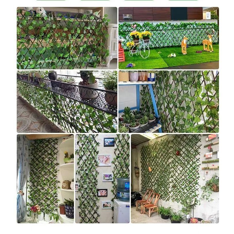 reliça Grade JIBOIA  Cerca Painel Em Madeira Com Hera Decoraçao 70X 2.7m FL-608