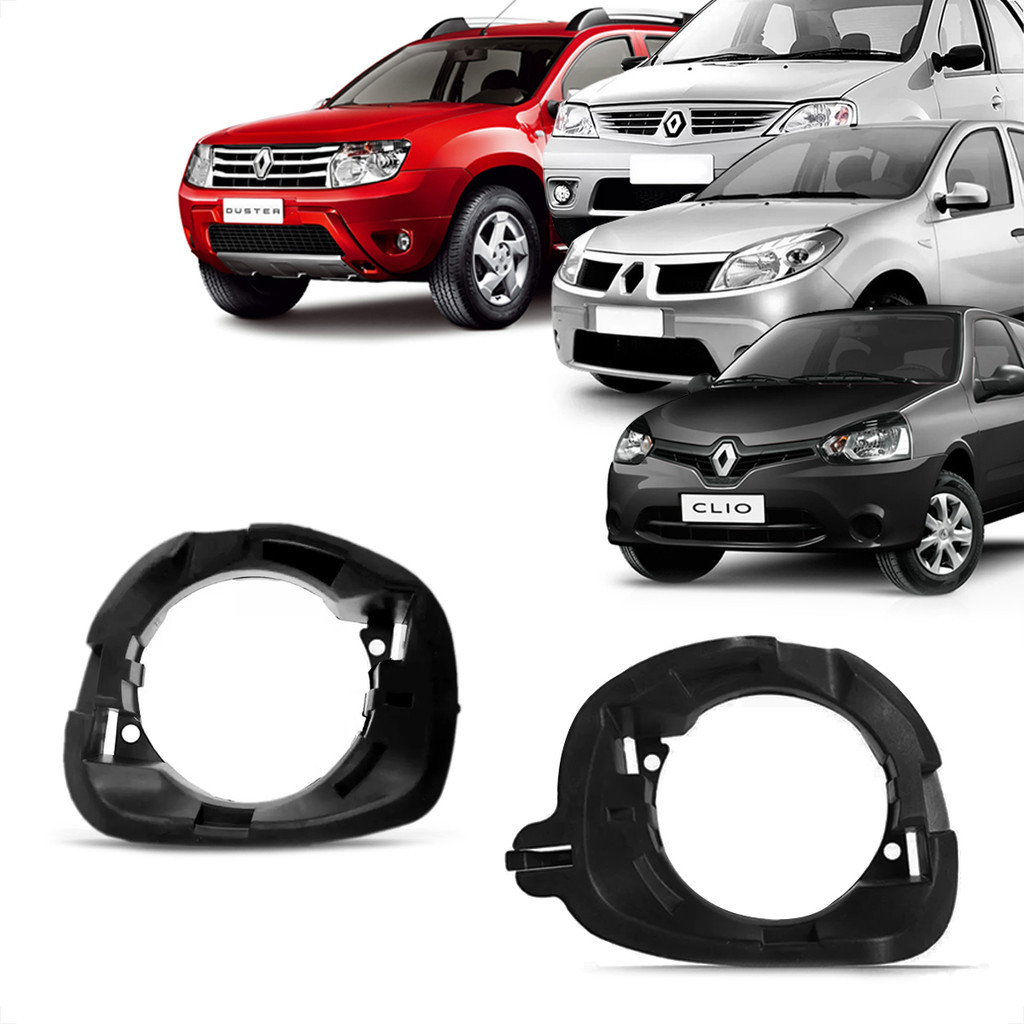 Par Suporte Farol Milha Logan Sandero 2007 2008 09 10 11 12