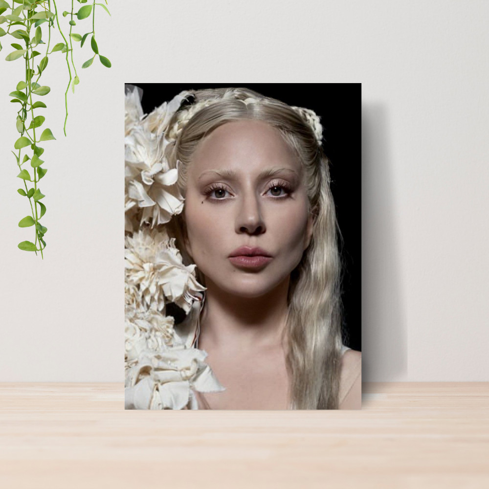 Quadro Decorativo Lady Gaga Pop Music Diva Cantora Fã 10 | Placa 20x28
