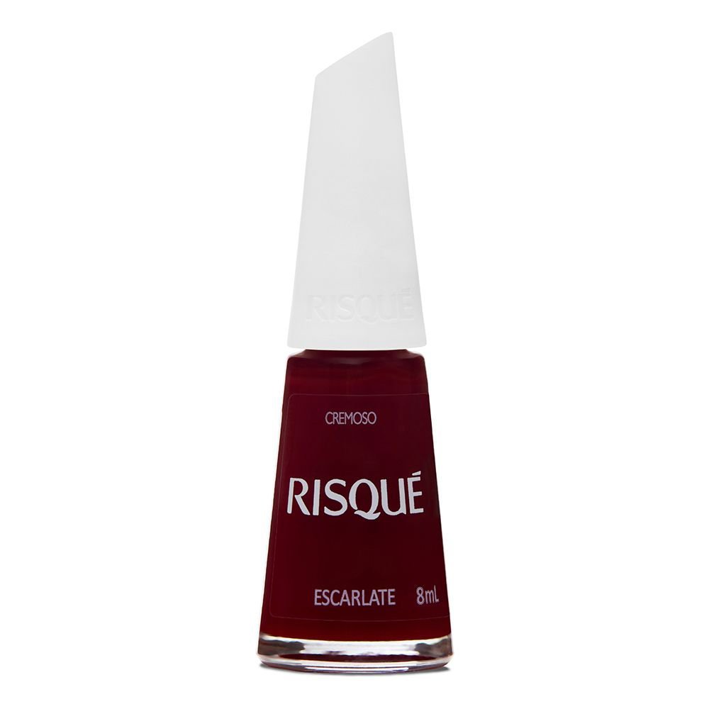 Esmalte Risqué Cremoso Escarlate 8ml em Oferta na Shopee