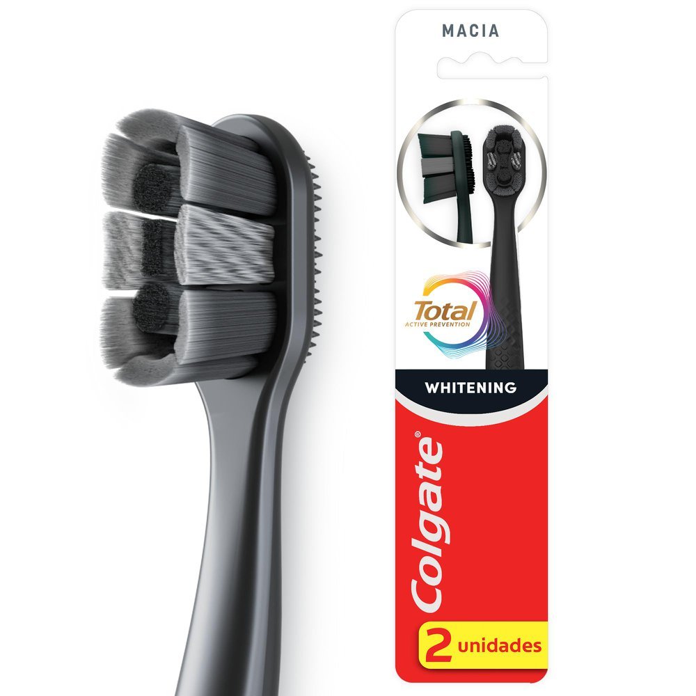 Escova Dental Colgate Total Prevenção Ativa Whitening Suave Macia em Oferta na Shopee