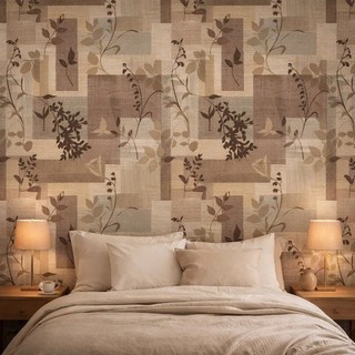 Papel de Parede Floral Autocolante – Vintage Quarto Sala | Lavável 1/2/3/6/12m por 50cm | Envio Imediato