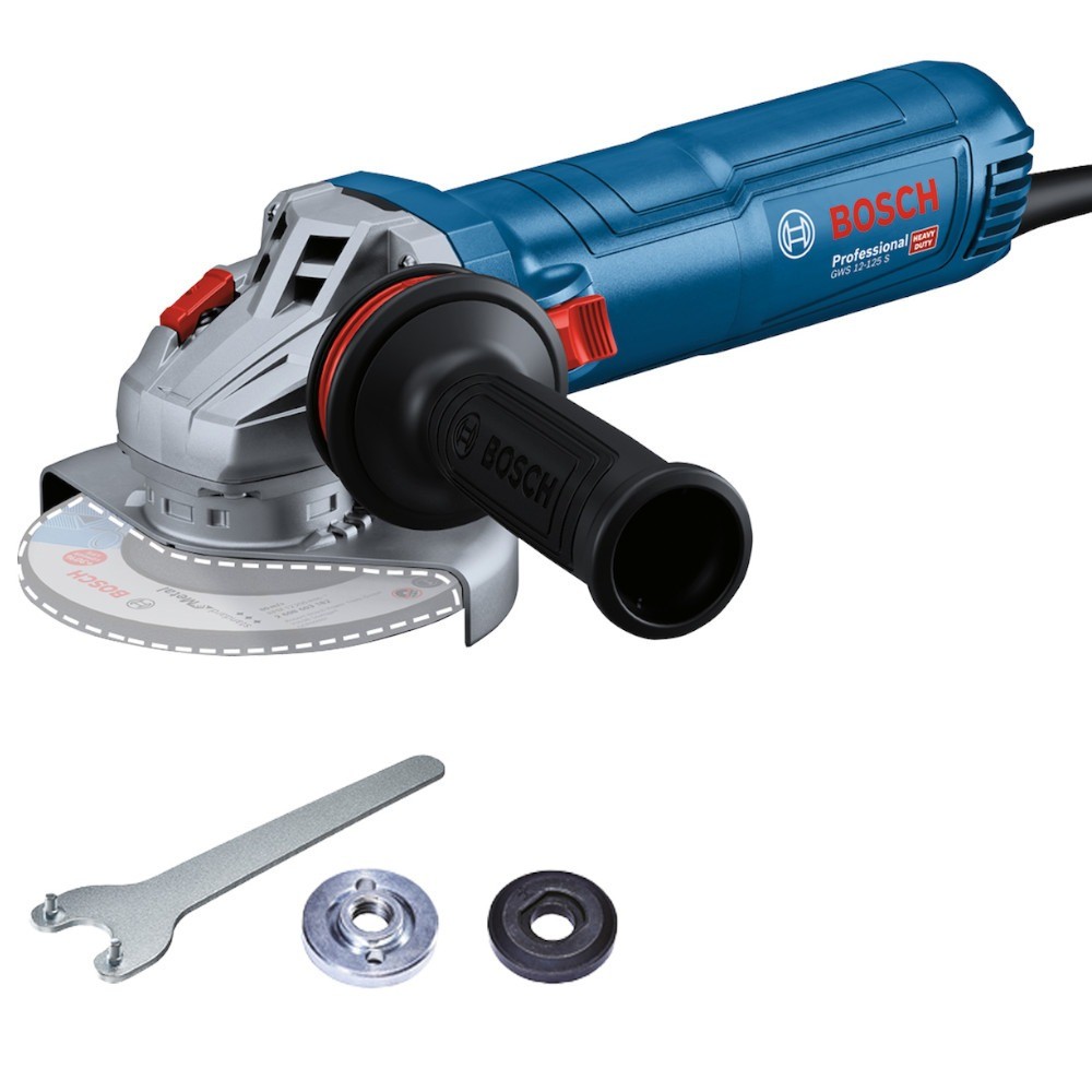 Esmerilhadeira angular 5" 1.200W com punho anti-vibração - GWS 12-125 S Bosch
