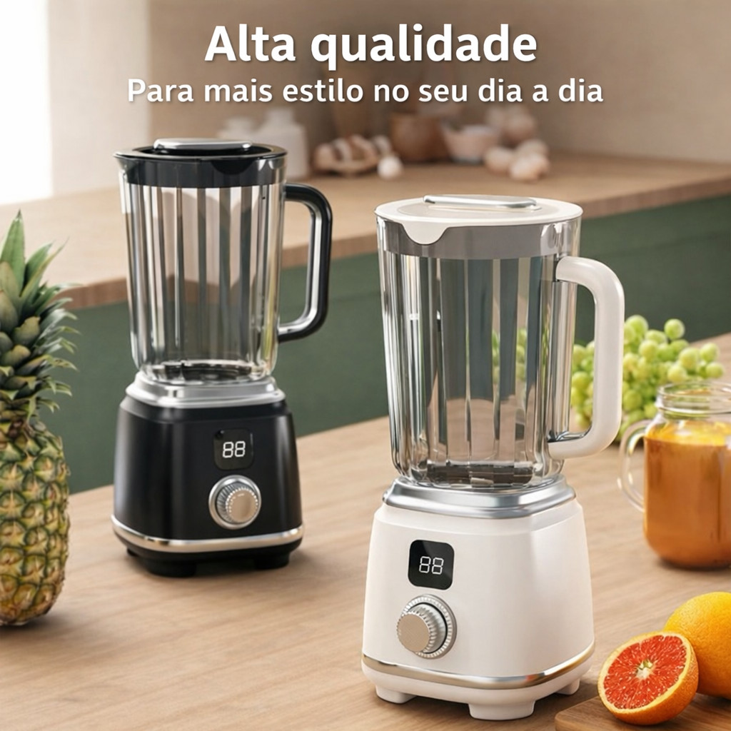 Mini Liquidificador Portátil 600ml USB Potente 22000RPM Para Smoothies Shakes Suco Rápido Moderno em Oferta na Shopee
