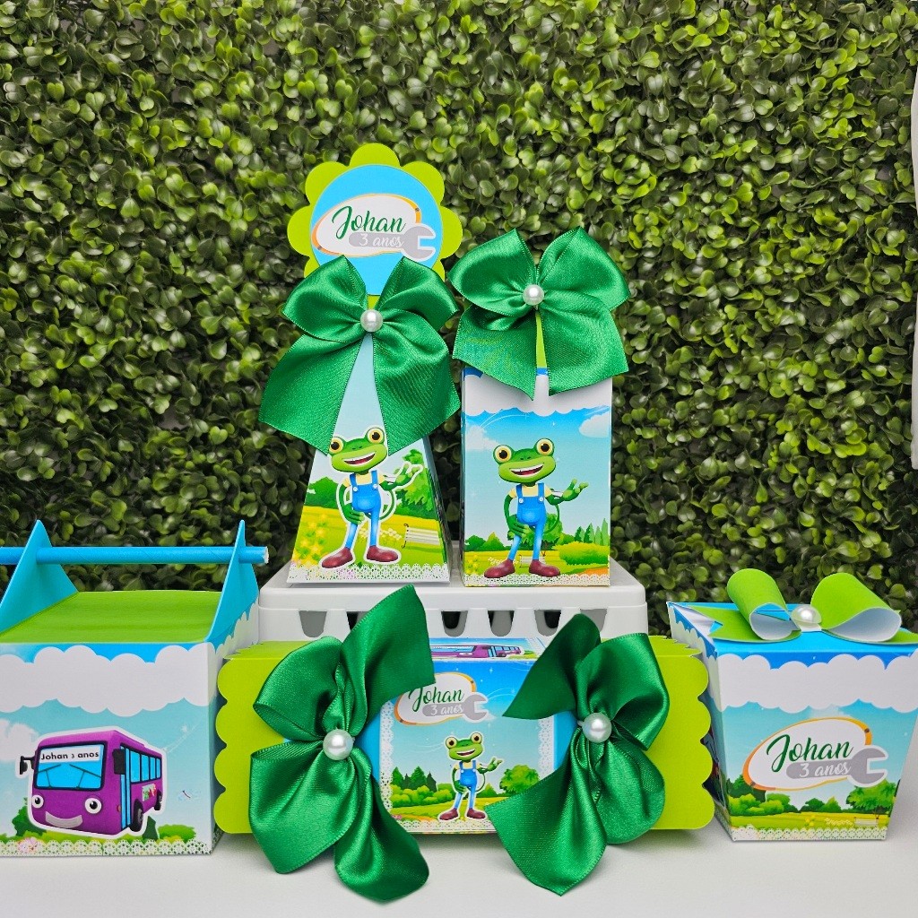 Kit Caixa Montada GECKO GARAGE - Personalizados - Festa infantil - Aniversário - Lembrancinha
