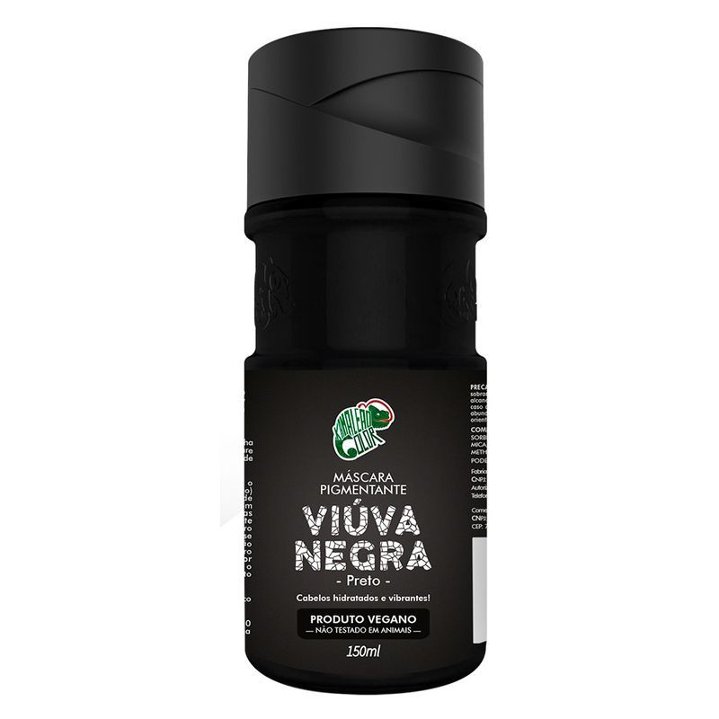Máscara Pigmentante Kamaleão Color Viúva Negra 150ml em Oferta na Shopee