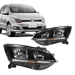 Par Farol Fox 2015 A 2022 Friso Cromado Ambos Lados