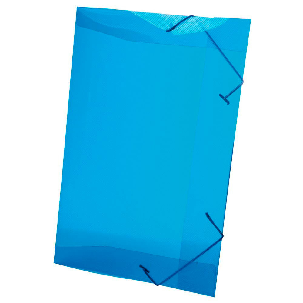 Pasta Aba Elástico Dello Line sem Lombo Azul 33,5x23,5cm em Oferta na Shopee