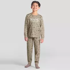 Pijama infantil menino esportes brilha no escuro Brandili