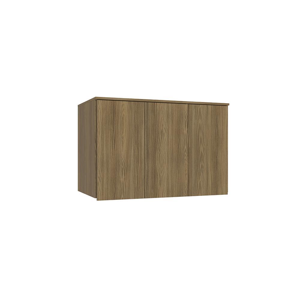 Armário Aéreo 3 Portas Kappesberg Adapt Nogueira em Oferta na Shopee