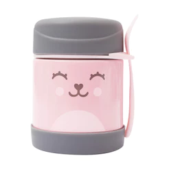 Pote Térmico Com Talher Buba Gumy Rosa 320ml