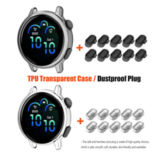 Capa Macia Transparente + Plugue De Poeira TPU Para Acessórios Garmin Vivoactive 5/6 em Oferta na Shopee