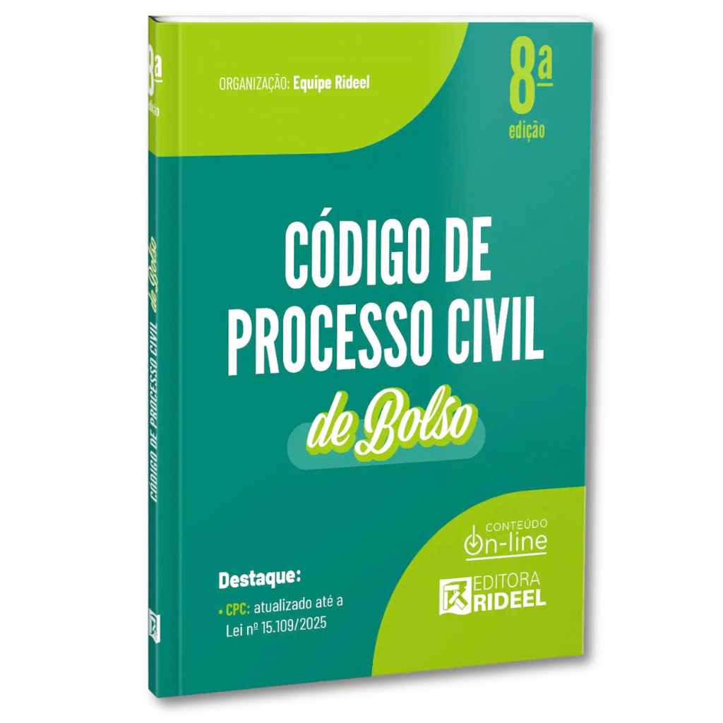 Código De Processo Civil De Bolso Rideel - Atualizado 2026