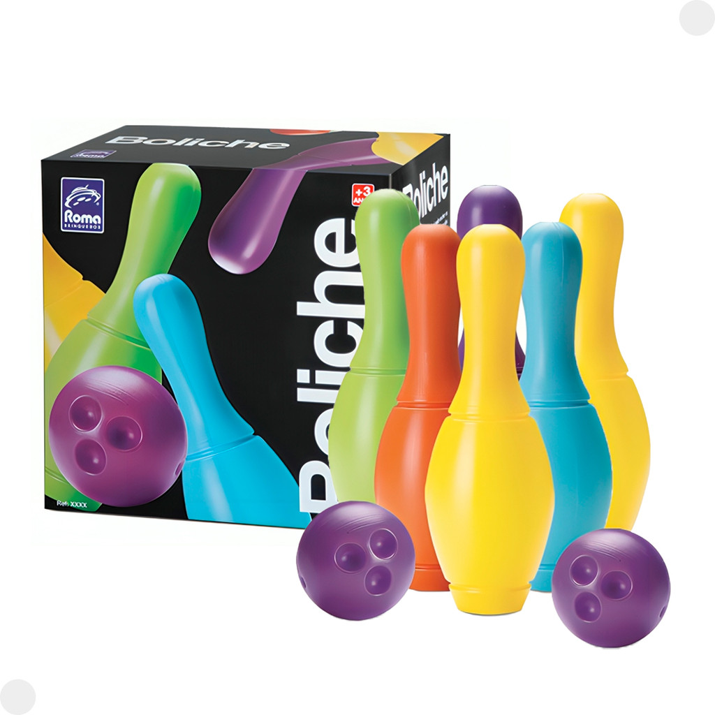 Jogo de Boliche 260 - Roma Brinquedos em Oferta na Shopee