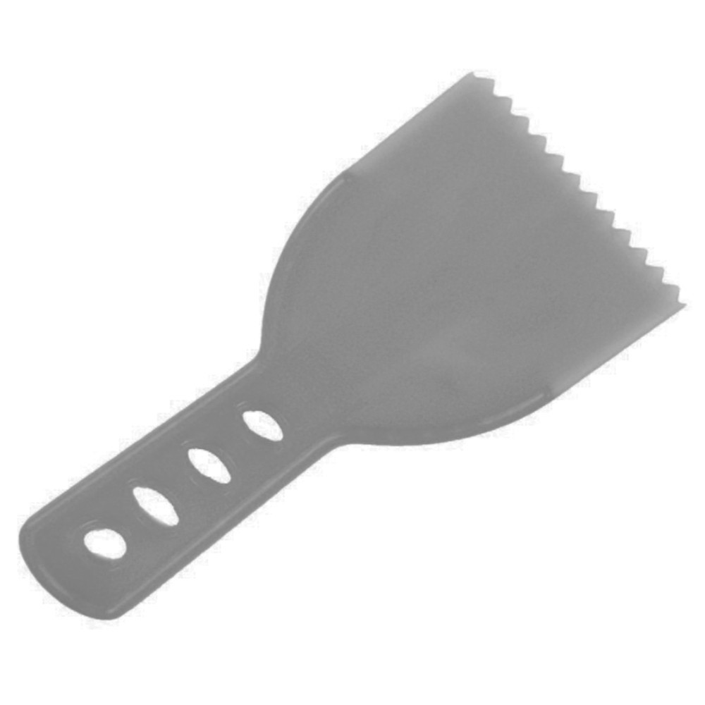 Espátula plástica dentada 80 mm - Compel em Oferta na Shopee