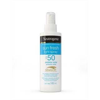 Protetor Solar Neutrogena Sun Fresh Light FPS 50 Spray 180ml em Oferta na Shopee