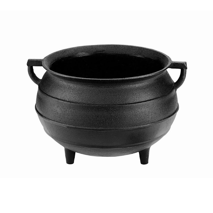 Caldeirão Tripé de Ferro Fundido Panela Mineira 26x20cm 8L