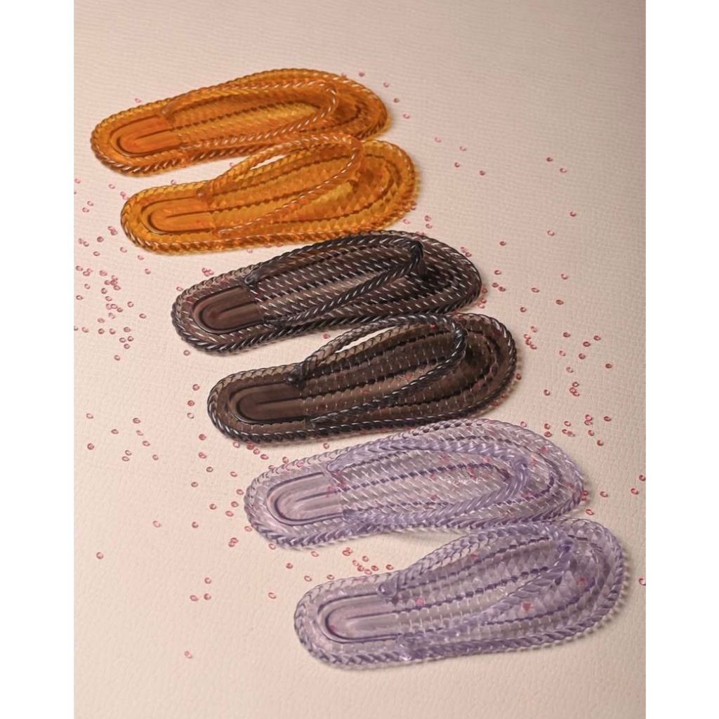 Chinelo Dedo Feminino Marrocos Nuvem transparente Confortável LANÇAMENTO VERÃO tendência