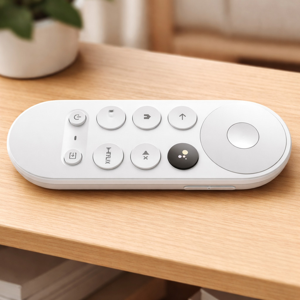 Controle Remoto Compatível Google TV Chromecast 4K com Infravermelho IR para TV Microfone LED LE-7642