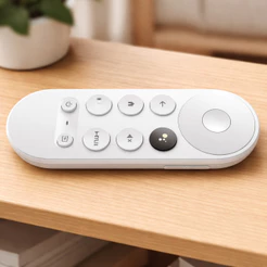 Controle Remoto Compatível Google TV Chromecast 4K com Infravermelho IR para TV Microfone LED LE-7642