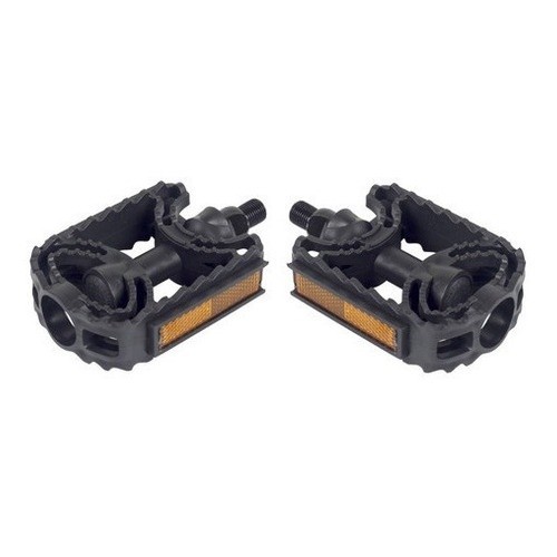 Pedal Bike Bicicleta Metal Ciclo Mtb Par 9/16 Rosca Grossa Racing Nylon Com Refletor em Oferta na Shopee