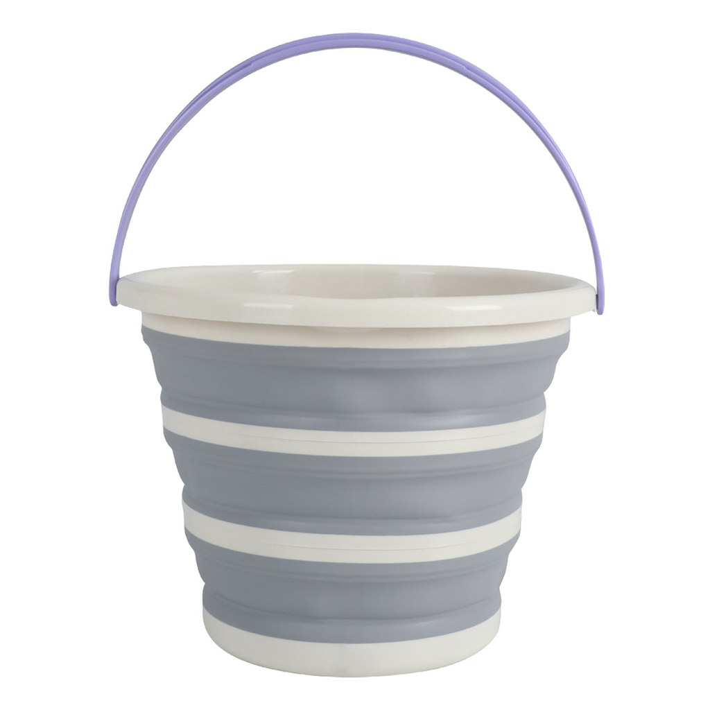 Balde Dobrável de Plástico 10 Litros - Simplo em Oferta na Shopee