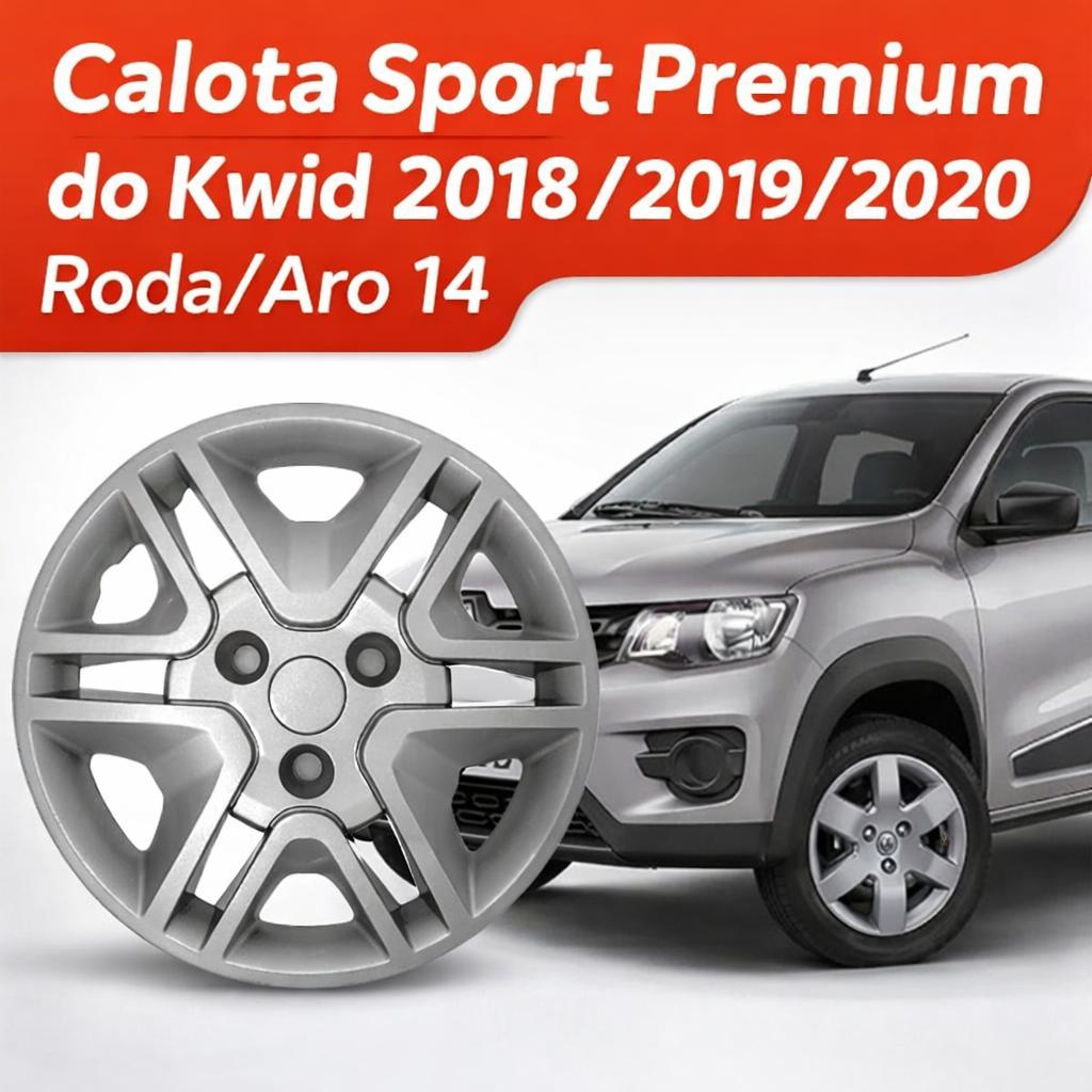 Calota Sport Premium do Kwid 2018/2019/2020 Roda/Aro 14