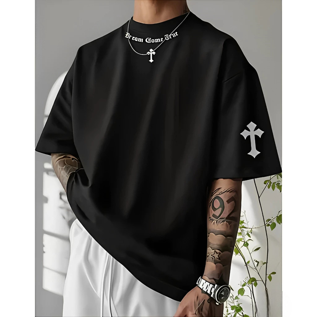 Camiseta Oversized Despojada Streetwear Urbano 100% Algodão Qualidade Premium Envio Imediato