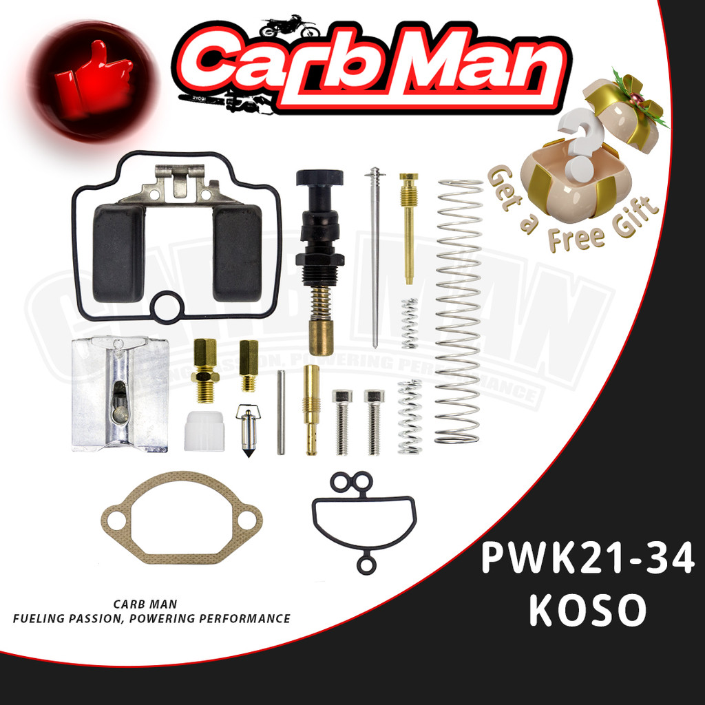 Reparo Pistonete Carburador Agulha kit gicles Pistonete KR150 PWK Koso 21/24/26/28/30/32/34mm Guilhotina Competiçã