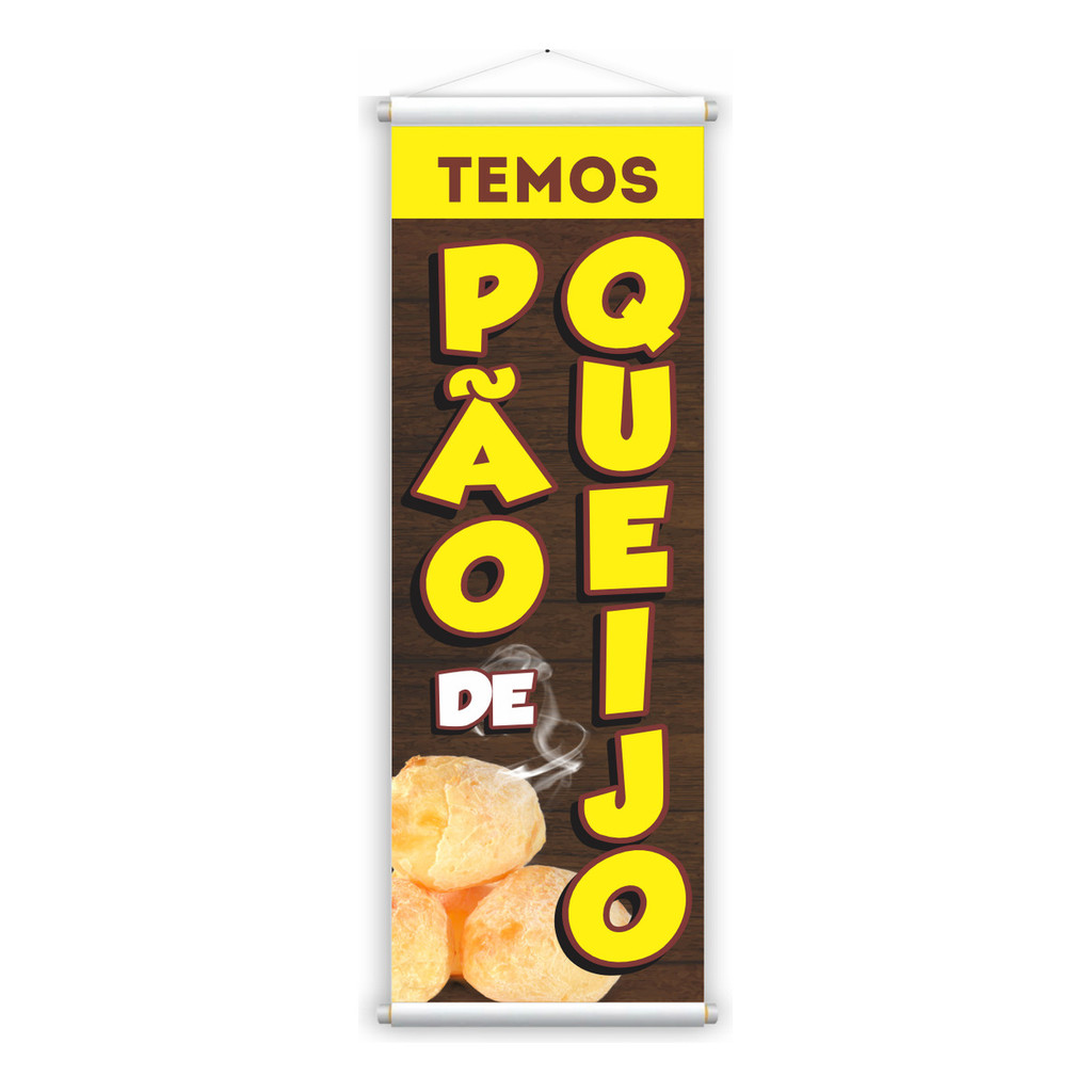 Banner Pão De Queijo Lanchonete 1 x 0,30 mod2