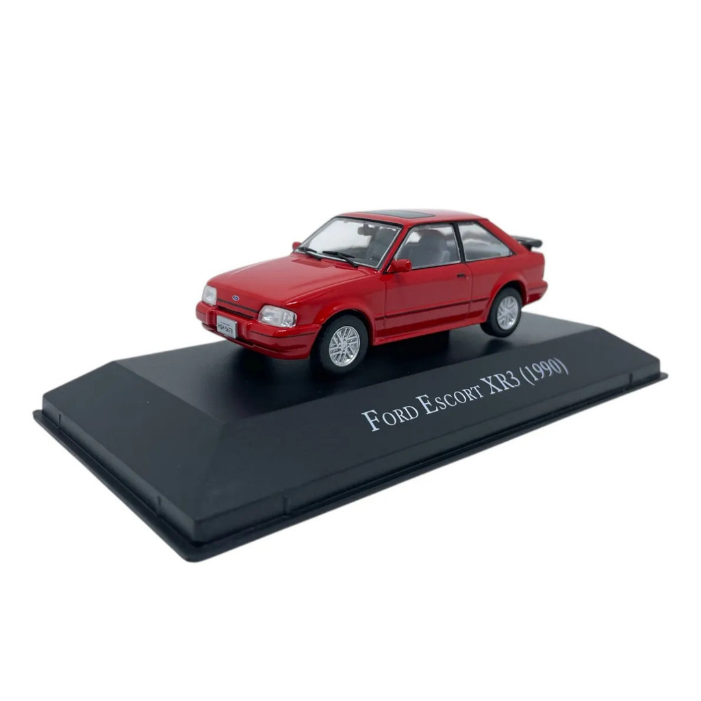 Miniatura Chevrolet Ford Escort 1990 Vermelho Nacional 1/43 Coleção