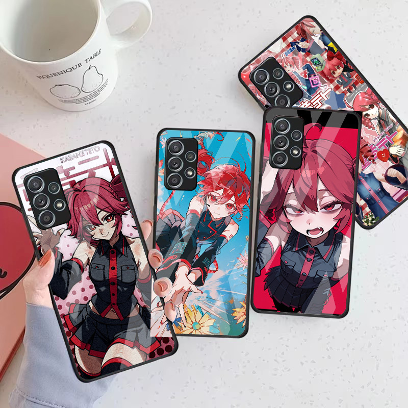 Kasane Teto 01 Capa De Telefone De Vidro Para Samsung Galaxy A16 A15 A25 A35 A55 A53 A54 A34 A14 A32 A52 4G 5G A56 A54