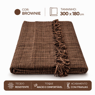 🛋️ Mantão Gigante 3,00m x 1,80m — Manta Decorativa 100% Algodão Premium para Sofá e Cama em Oferta na Shopee