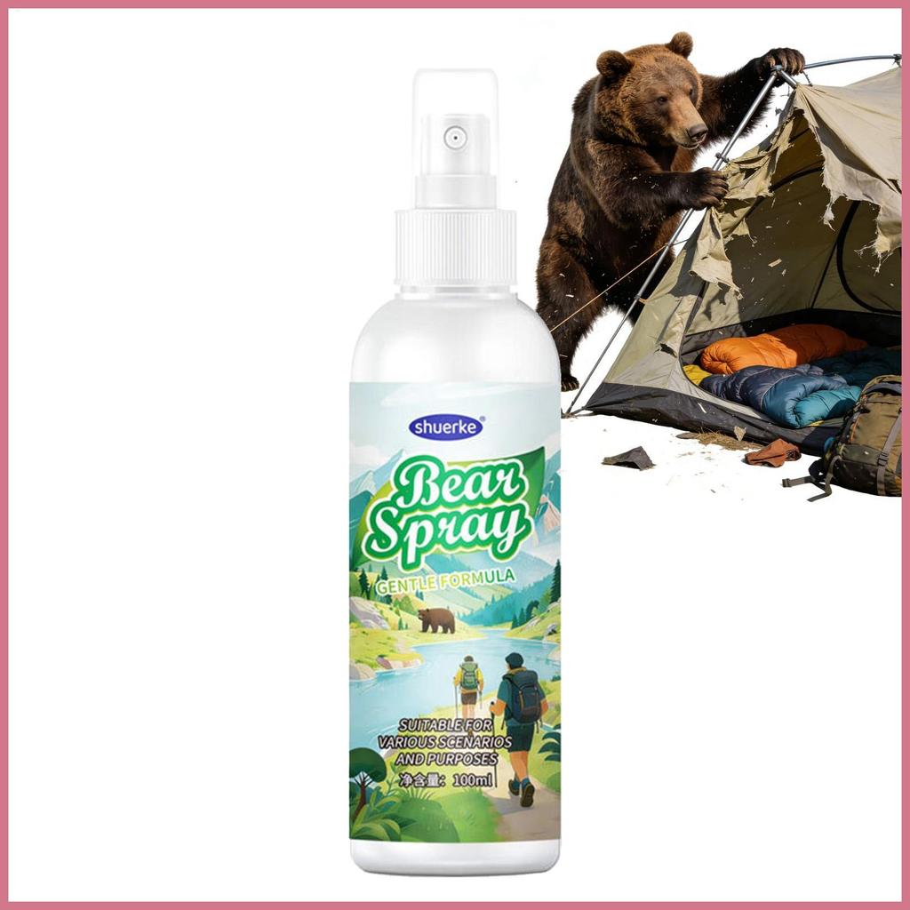 Urso Spray Auto Defesa 100ml Liberação Rápida Proteção De Longo Alcance De Pessoal Para Caminhadas Acampamento mubow2br