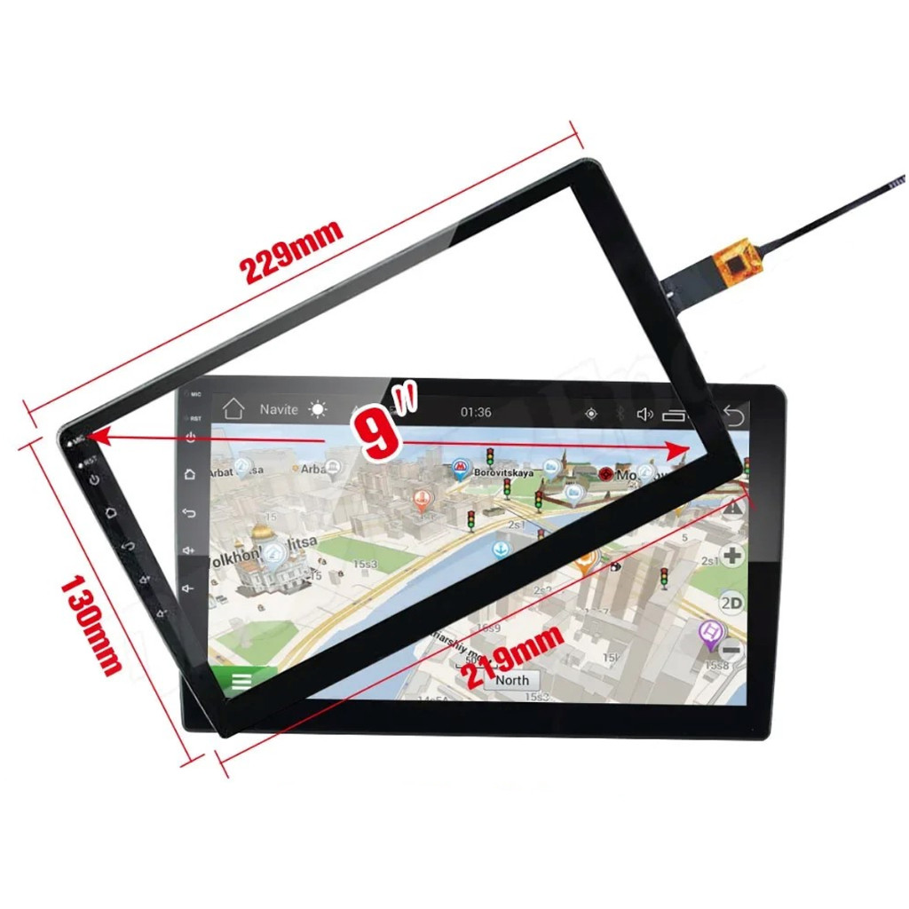 Tela Touch Screen Toque Tatil Vidro Multimidia Chinesa Capacitiva 9 Polegadas Android Caska Chinesa Duinb