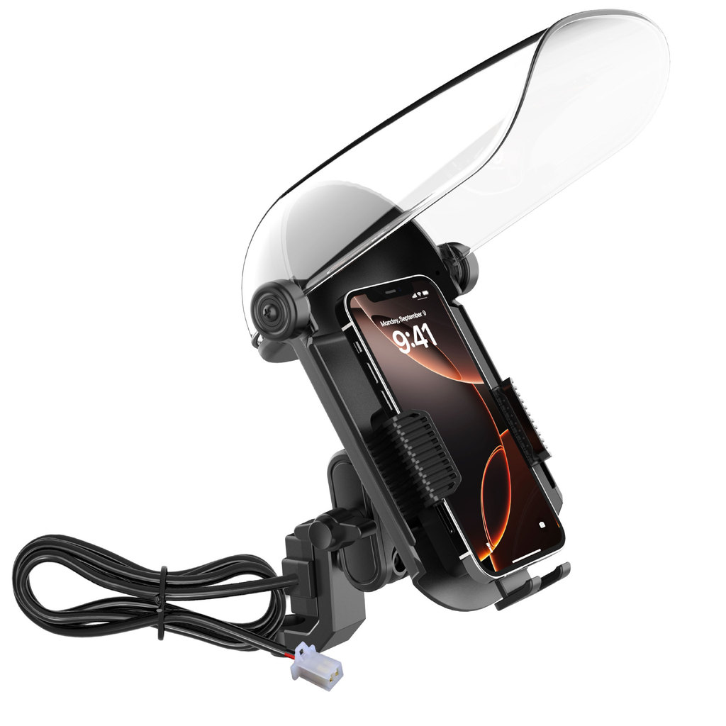 Suporte do telefone da motocicleta pára-sol à prova de chuva protetor solar exterior suporte do telefone da motocicleta 