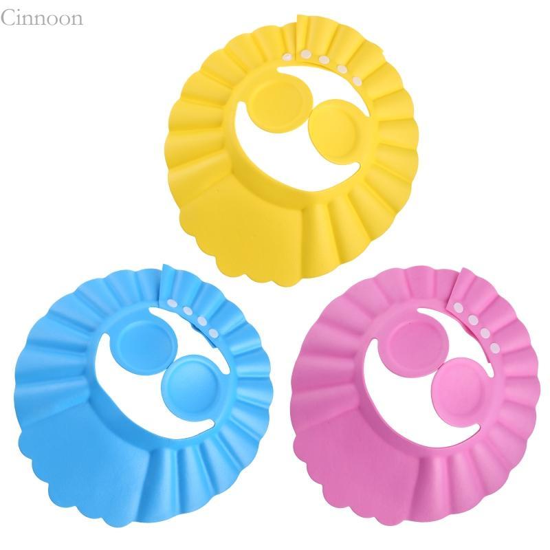 Touca Banho Para Bebê CINN Ajustável Viseira Cabeça Lavar